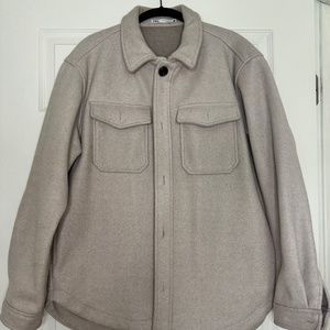 Zara Gray Men's Shirt Jacket